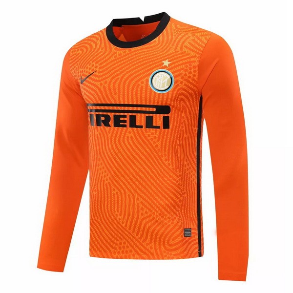 Camiseta Inter De Milán ML Portero 2020/21 Naranja